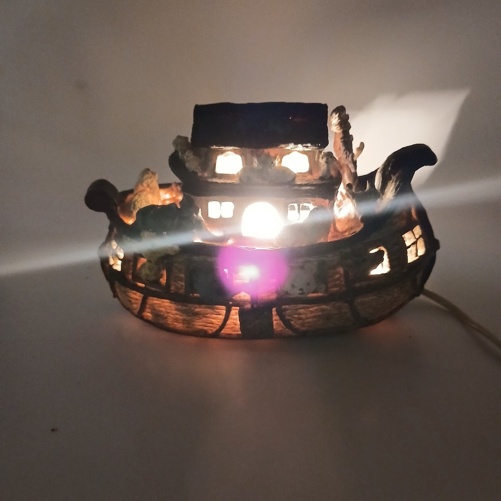 Vintage 1995 GWT Noah's Ark Light Up Nightlight Tested & Works - Picture 11 of 13